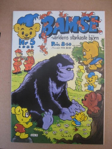 Bamses    Nr:5-1989 (Bakomslaget: Nalle-Maja som påklädsdocka)