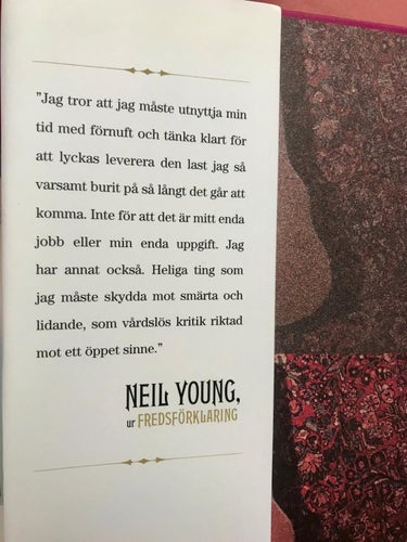 FREDSFÖRKLARING Neil Young 2012