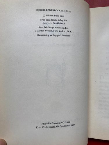 MERA OM PADDINGTON + PADDINGTON ORDNAR ALLT Michael Bond