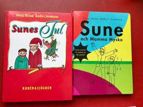4 böcker med SUNE Sören Olsson Anders Jacobsson
