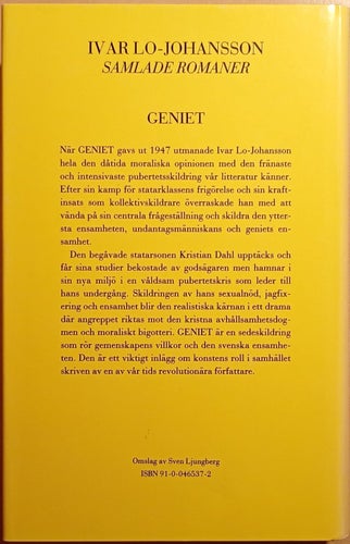 Geniet: en roman om pubertet / Ivar Lo-Johansson