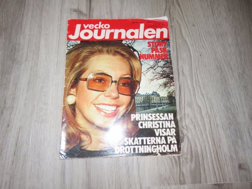 Veckojournalen Nr 16 1973 Skatterna på Drottningholm nostalgi fint beg skick