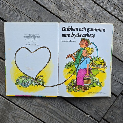 Gubben och gumman som bytte arbete av Ingrid Enocson, 1980