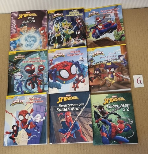 Spiderman Småböcker 9st