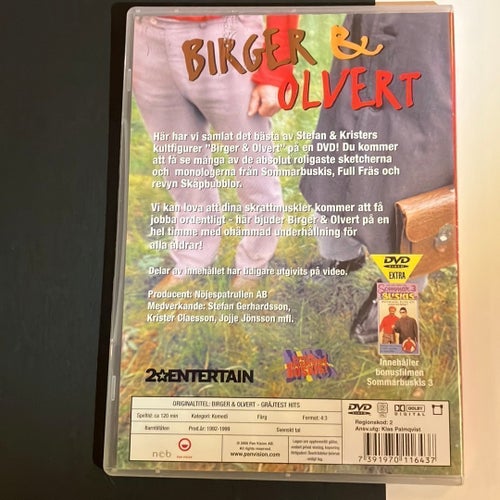 DVD Birger & Olvert Gräjtest Hits komedi