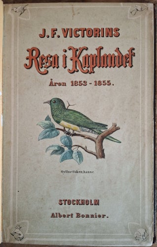 J.F. Victorins Resa i Kaplandet Åren 1853-1855