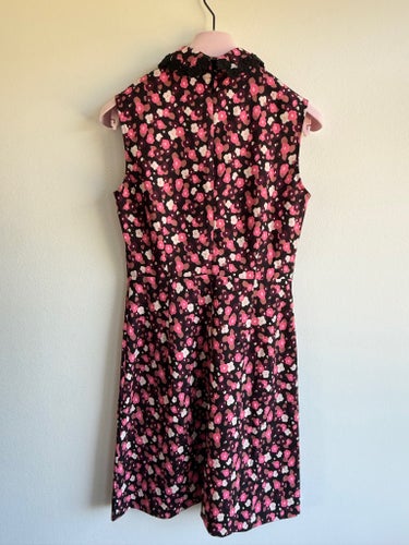Helt ny. Kate Spade New York svart, rosa, vit, brun klänning, storlek 4