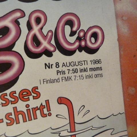 MUSSE PIGG & CO, NR 8 - 1986, TIDNING