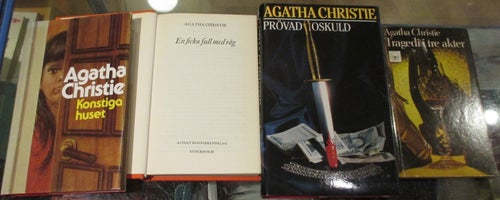 4 böcker av Agatha Christie, Deckare