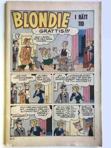 Blondie - 1954:12 med spelplan
