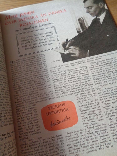Husmodern nr25 1948 kungligt Kung Gustaf, Carl Gustaf omslaget, mode & mer,