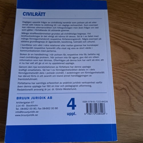 Civilrätt av Dahlström, Inci och Westerlund, 4:e upplagan