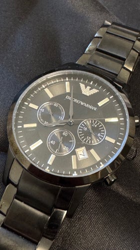 Emporio Armani AR-2453 Herrklocka i svart stål