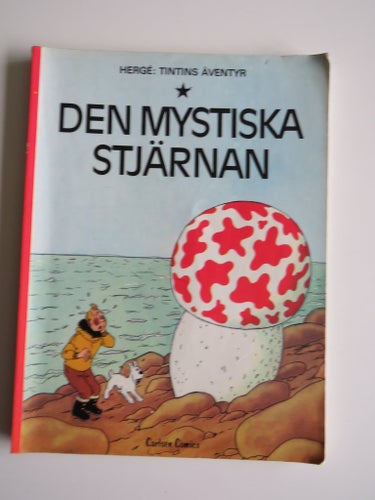 TINTIN - DEN MYSTISKA STJÄRNAN - ALBUM/BARNBOK -BRA BEG. SKICK -SAMLARE