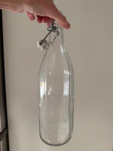 Glasflaska med patentkork