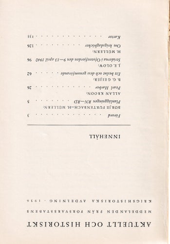 Aktuellt & Historiskt 1956