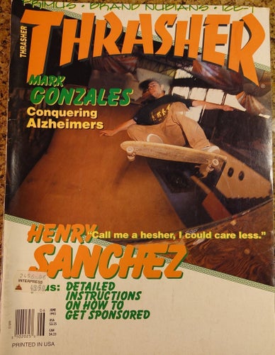 Thrasher Magazine - Skateboard - Skate - June 1993 - Vol.13, No.6 - Vintage
