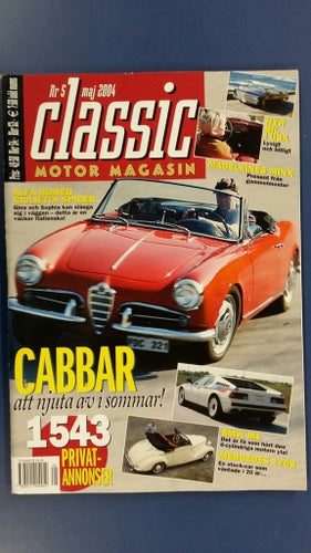 Classic Motor nr 5 2004: Renault 8 (R8), Aero Minor, BWW M1, Alfa Romeo Spider