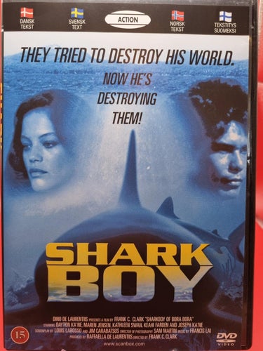 Hajfeber / Shark Boy of Bora Bora (1981) Frank C Clarke med James Carabatsos.