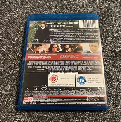 MICHAEL MANNS PUBLIC ENEMIES (2009) UK IMPORT I MKT FINT SKICK!