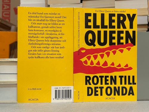 Roten till det Onda av Ellery Queen, bok, Very Good plus