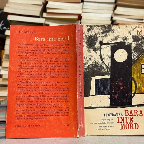 Bara inte mord av J. F. Straker, bok, Very good