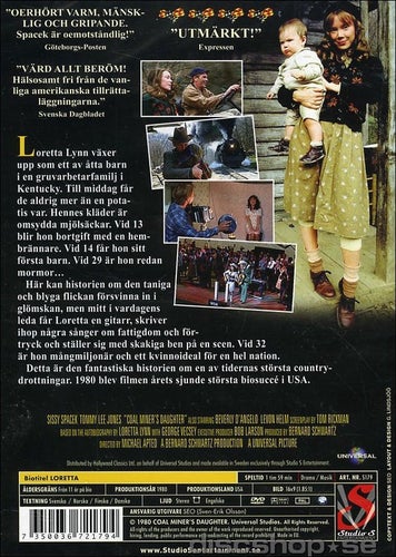 Coal miner's daughter (1980) Michael Apted med Sissy Spacek och Tommy Lee Jones.