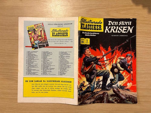 Illustrerade klassiker 86 Den stora krisen Winston Churchill, Very Good plus