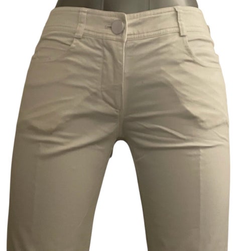 Snygga vita bootcut-byxor från H&M – Storlek 38