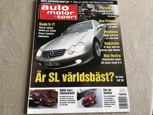 Auto motor & sport Nr 23 2001 BMW 740D,JEEP,Lancia Thesis,VOLVO S60,SAAB 9-5