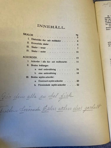 Skalor och ackorder - Uppställda och anordnade för användning vid pianoundervisn