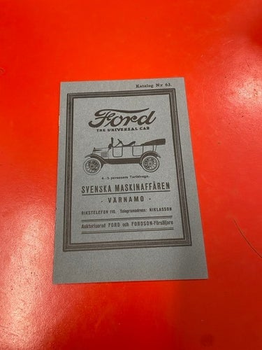 Ford Broshyr 1922?