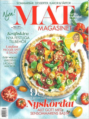 Mat Magasinet Nr. 8 2023 - Kräftskiva/Nyskördat/Piroger