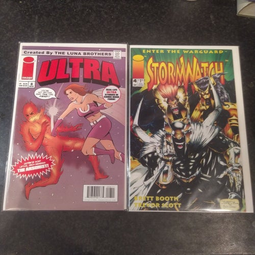 Ultra #8, Stormwatch #1 och Lullaby #3 - Serietidningar från Image Comics