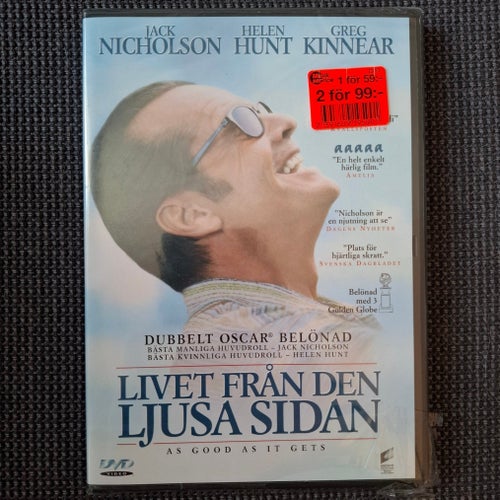 Livet från den Ljusa Sidan DVD (inplastad) Jack Nicholson Helen Hunt