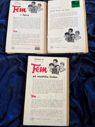 3 Fem böcker av Enid Blyton, 1963