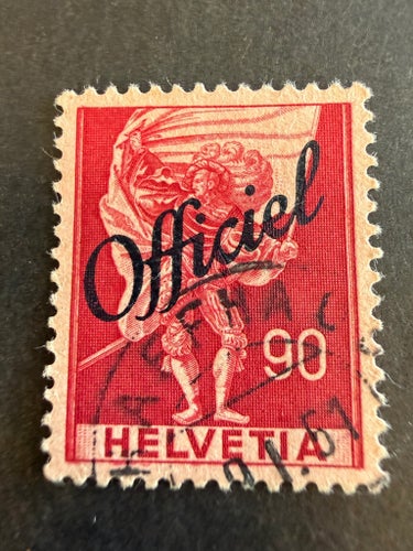 Schweiz 1942 tjänste ”officiel”