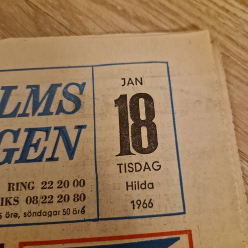 Stockholms-Tidningen från 1966