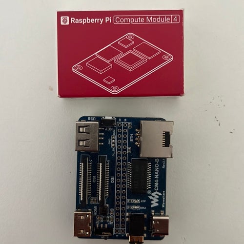 CM4 Raspberry pi No WiFi 8gb + Waveshare CM4-NANO-B Rev2.1