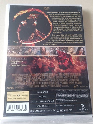 Immortals, Dvd