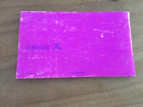 Chrysler 1975 Operater's Manual