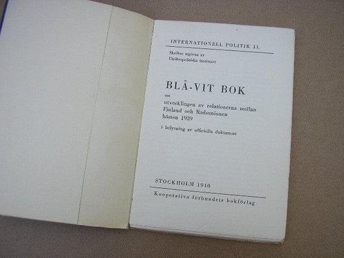 Finland blå-vita bok