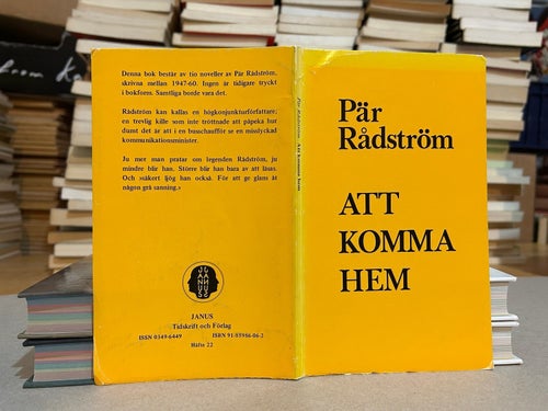 Att komma hem av Pär Rådström, Magnus Rising, Eric Fylkeson, bok, Very good plus