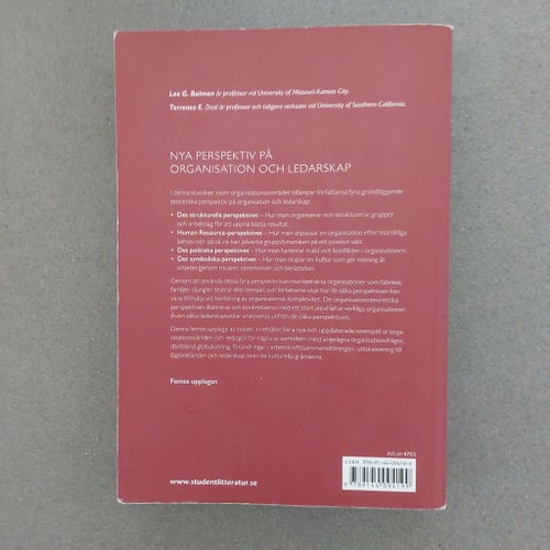 Nya Perspektiv På Organisation Och Ledarskap av Lee G. Bolman och Terrence E.