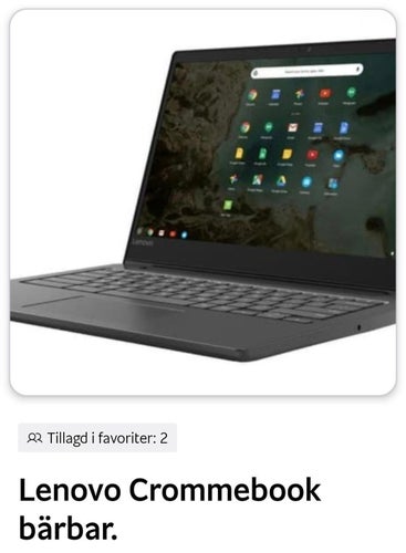 Lenovo Chromebook bärbar dator