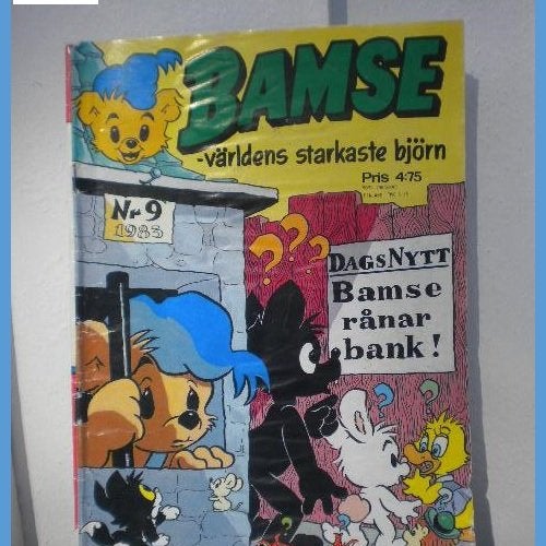 Bamse serietidning samlarobjekt 1983 NR 9 Samlarobjekt VINTAGE