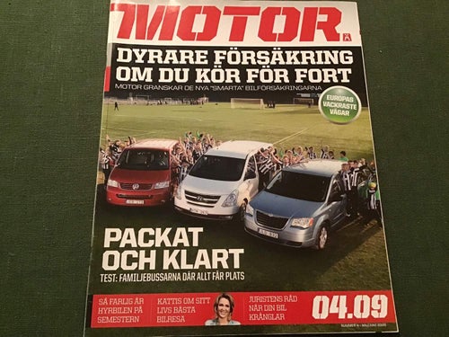 MOTOR NR 4 2009 KATTIS AHLSTRÖM,CHRYSLER GRAND VOYAGER,HYUNDAI H-1,VW MULTIVAN