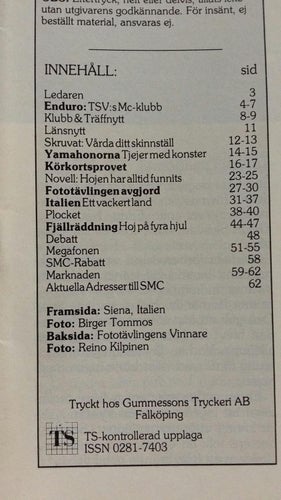 MC-Folket nr 6 1986: Yamahahonorna - Arméns lejoninnor