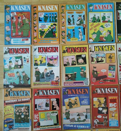 Serietidningar / KNASEN / Blandade Årgångar / 1971-1984 / 27st