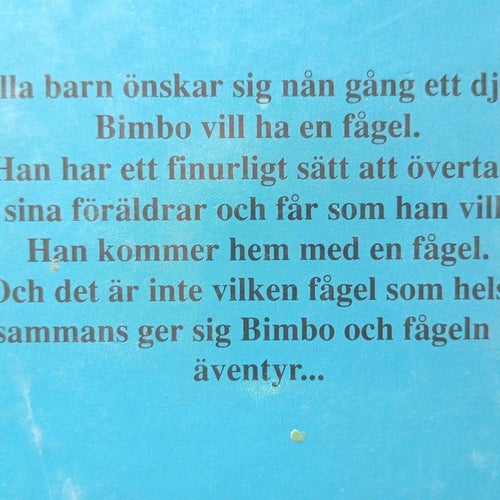 Bimbo och fågeln av Martin Auer & Simone Klages, 1989